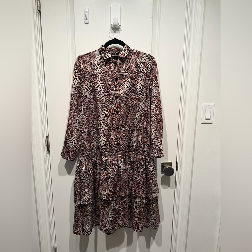 Chic Animal Print Kids Dress